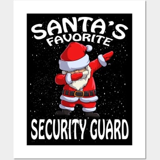 Santas Favorite Security Guard Christmas Posters and Art